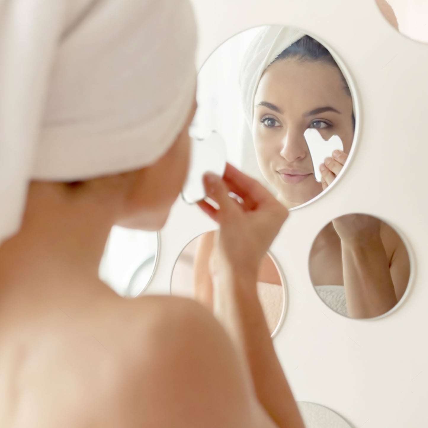 Edelstahl Gua Sha Stein | Gesichts- und Körpermassage | Perfekt für alle Hauttypen