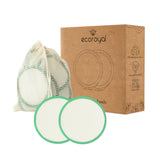 Ecoroyal Gesichtsreinigungs-Set I 10 Abschminkpads Grün + Gesichtsseife