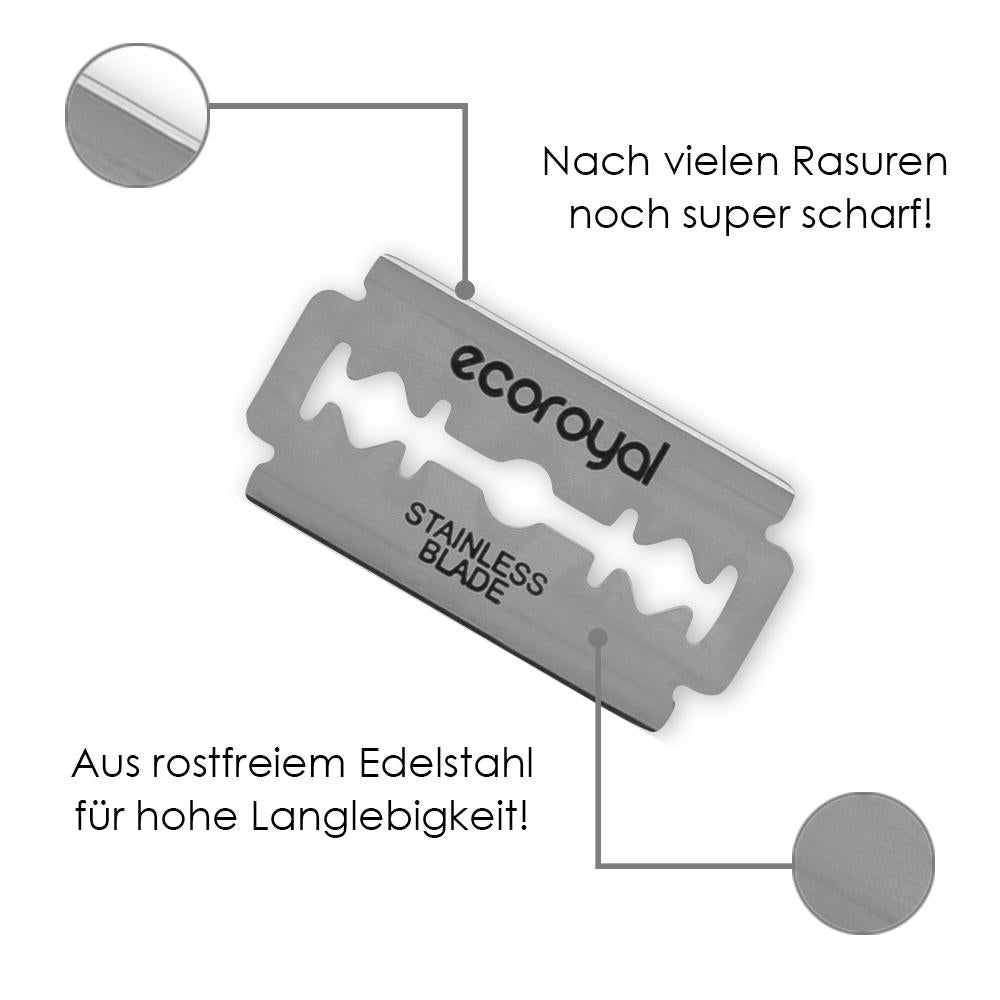 Rasierklingen aus Edelstahl [100 Stk.]