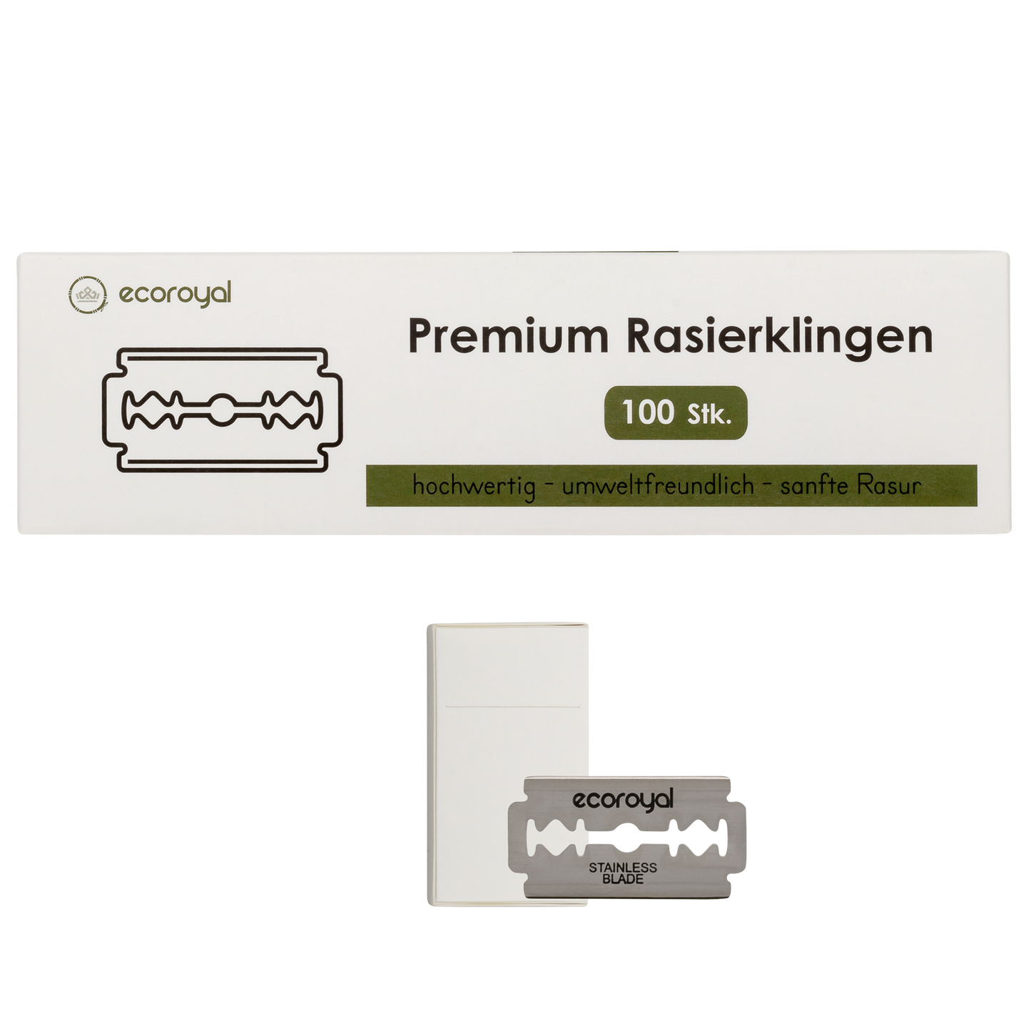 Rasierklingen aus Edelstahl [100 Stk.]