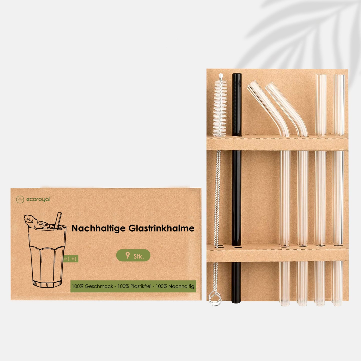 Glasstrohhalme – Wiederverwendbar, umweltfreundlich & stilvoll – ecoroyal